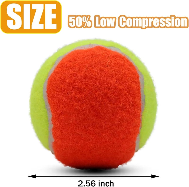 Magicorange Tennis Balls, 20 Pack Low Compression Stage Tennis Ball for Beginners Youth Kids Training Practicing with Mesh Bag for Easy Transport - Image 2